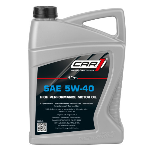 Car1 motorenöl sae - 5w-40, 5l